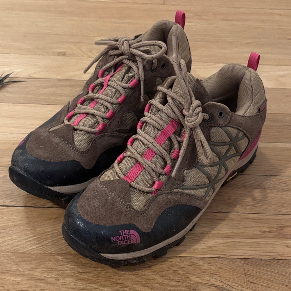 The North Face Women's Brown and Pink Trail Shoes